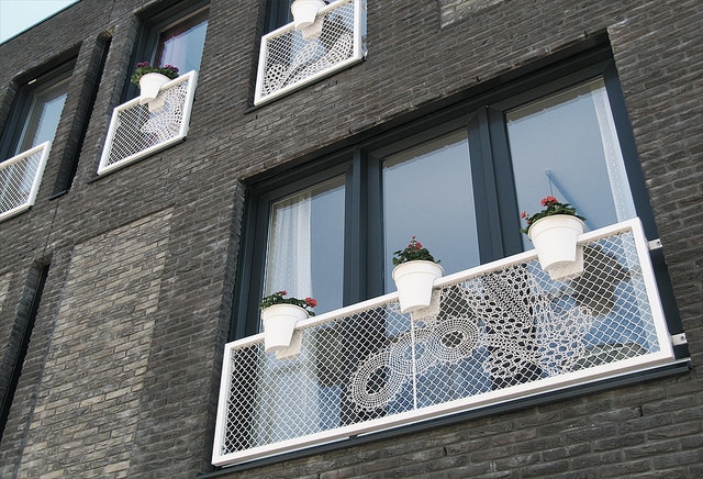 Lacefence balcón y ventana malla de encaje